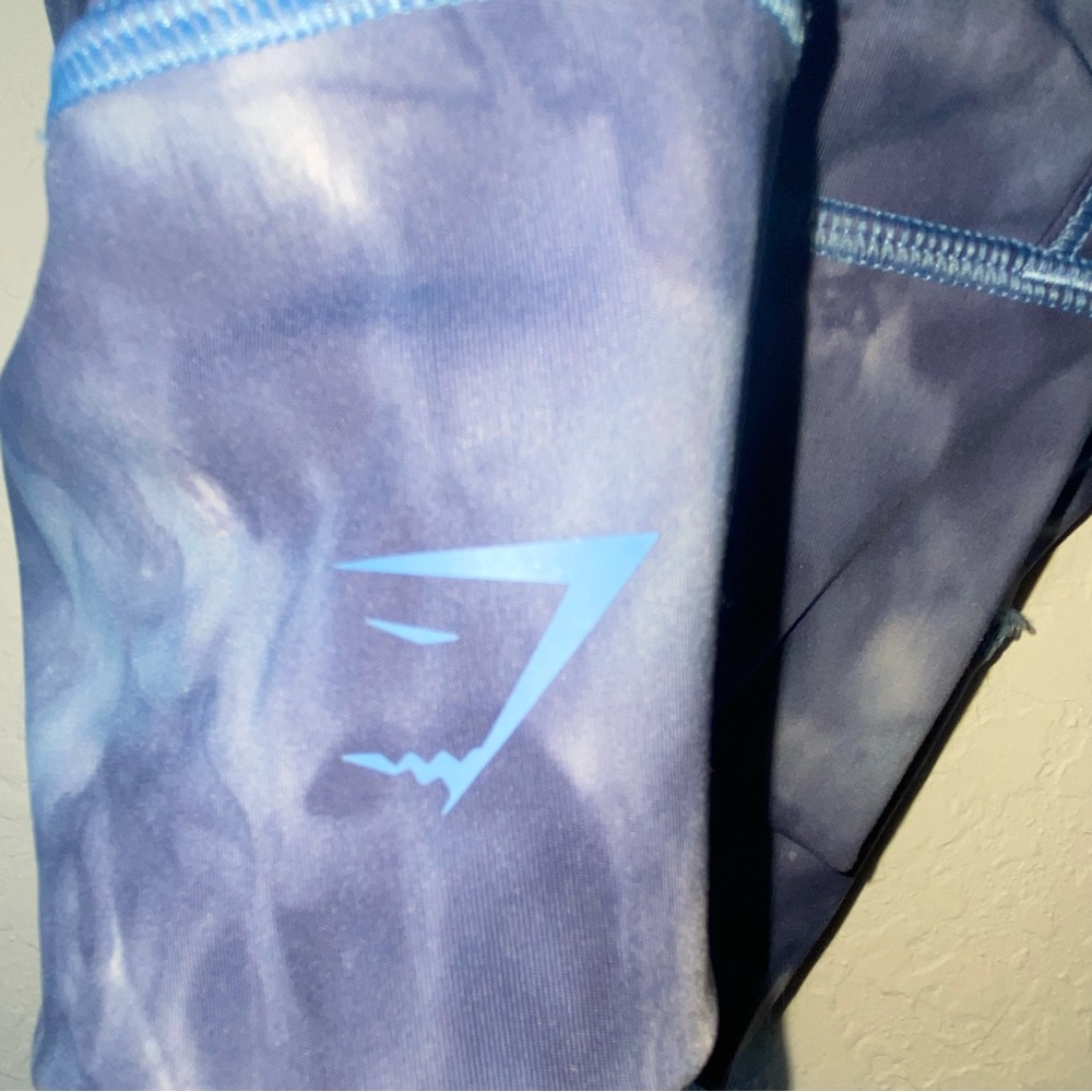 Gymshark Elevate Longline Sports Bra in Lakeside Blue Spray Dye ~ Size Small - Picture 4 of 7